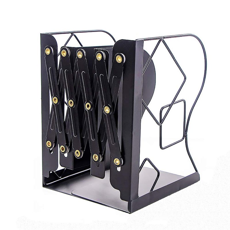 Gardesk Adjustable Bookends - Nonskid Heavy Duty Book Ends for Desk - Book Stand & Organizer - Image 1
